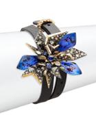 Alexis Bittar Crystal-studded Perennial Wrap Bracelet