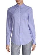 Prada Plaid Cotton Button-down Shirt