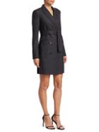 Theory Wool Double-breasted Blazer Dress