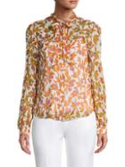 Diane Von Furstenberg Tiger Lily-print Silk Shirt