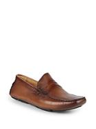 Saks Fifth Avenue Perforated Leather Penny Loafers