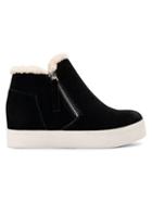 Dolce Vita Suede Faux Shearling-trim High-top Sneakers