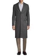 Valentino Notch Lapel Wool Topcoat