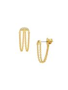 Adriana Orsini 14k Phase 14k Yellow Gold & Diamond Chain Earrings