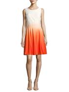 Calvin Klein Fit-&-flare Ombre Dress