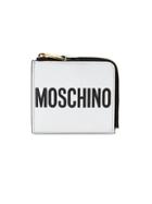 Moschino Mini Compact Logo Zip Wallet