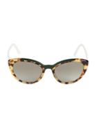 Prada 54mm Tortoise Cateye Sunglasses