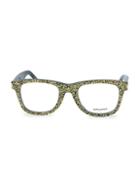 Saint Laurent 50mm Square Glitter Reading Glasses
