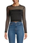 Alice + Olivia By Stacey Bendet Net Cropped Top