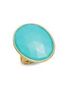 Marco Bicego Resort 18k Gold Large Oval Turquoise Ring