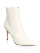 Gianvito Rossi Point Toe Leather Booties