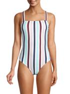 Shoshanna Multi-striped One-piece Swimsuit