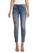 Driftwood Jackie Embroidered Ankle Skinny Jeans