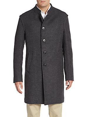 Armani Collezioni Sophia Grey Wool Coat