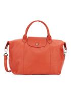 Longchamp Foldable Leather Shoulder Bag