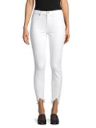 7 For All Mankind Gwenevere High-waist Distressed Ankle Jeans