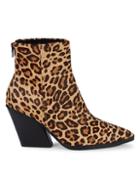 Dolce Vita Issa Leopard-print Calf Hair Ankle Boots