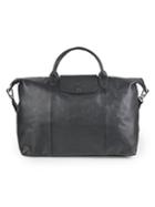 Longchamp Le Pliage Moonshot Leather Top Handle Bag