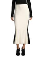 Diane Von Furstenberg Colorblock Flared Skirt