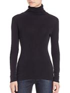 Peserico Silk Fitted Turtleneck Top