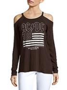 Chaser Cold-shoulder Ac/dc 1980 Us Tour Tee