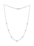 Diana M Jewels 14k White Gold & 0.70 Tcw Diamond Station Necklace