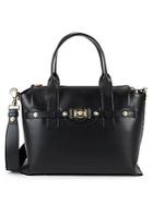 Versace Zipped Leather Shoulder Bag