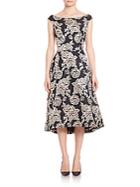 Laundry By Shelli Segal Flared Brocade Dress