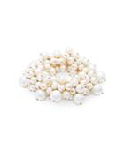 Saks Fifth Avenue 8-10mm White Faux Pearl Cluster Stretch Bracelet