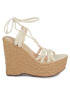 Schutz Esparto Rope Lace-up Wedges