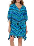 Miraclesuit Printed Self-tie Cotton Coverup