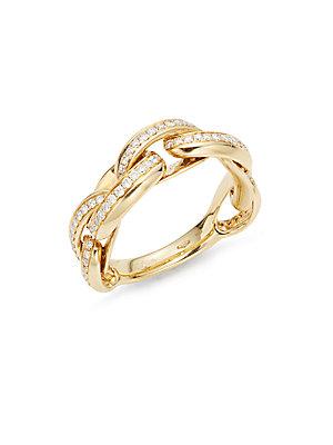 Chimento Diamond & 18k Yellow Gold Link Ring