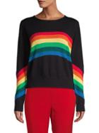 Lea & Viola Rainbow Rib-knit Sweater