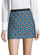 Milly Embroidered Mini Skirt