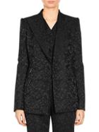 Dolce & Gabbana Floral Jacquard Double Breasted Blazer