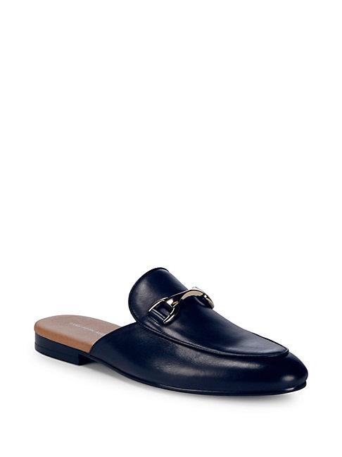 Saks Fifth Avenue Rupert Leather Loafer Mules