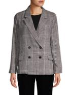 Lucca Plaid Double-breasted Blazer