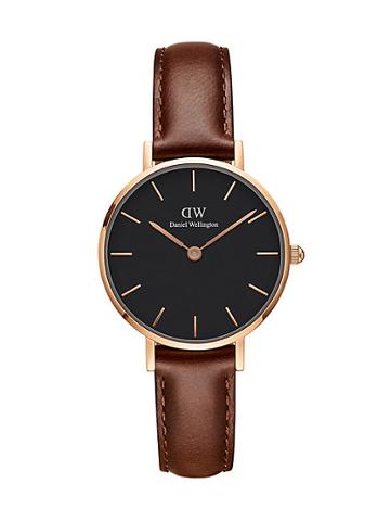 Daniel Wellington Petite St. Mawes Rose Goldtone Stainless Steel Leather-strap Watch