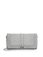 Rebecca Minkoff Love Quilted Leather Convertible Clutch