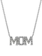 Saks Fifth Avenue Mom 14k White Gold Diamond Necklace
