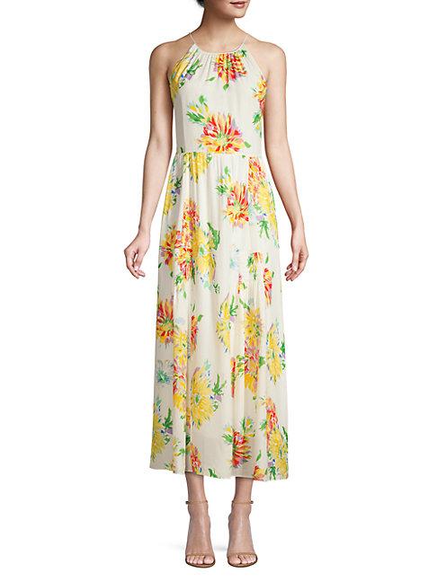 Kobi Halperin Lana Floral Silk-blend Hatler Maxi Dress