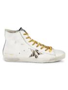 Golden Goose Deluxe Brand Francy Calf Hair-trimmed Leather Sneakers