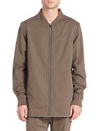 Saks Fifth Avenue Collection Elongated Bomber Jacket