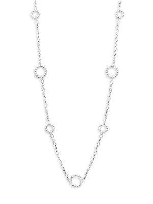 John Hardy Sterling Silver Circle Link Necklace