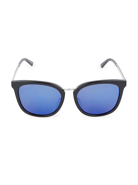 Gucci 56mm Square Cat Eye Sunglasses