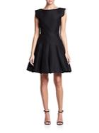 Halston Heritage Cotton/silk Faille Fit-&-flare Dress