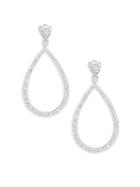 Saks Fifth Avenue White Gold & Diamond Teardrop Dangle & Drop Earrings