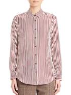 Max Mara Fedora Silk Striped Shirt