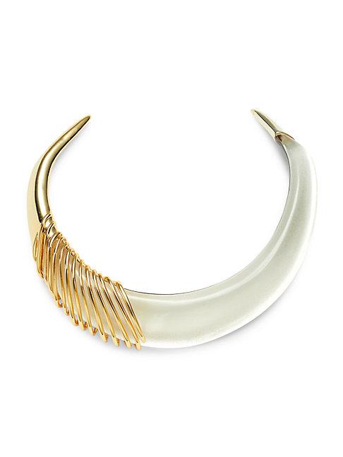 Alexis Bittar 10k Goldplated & Lucite Cuff Necklace