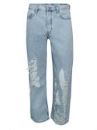 Diesel Dagh Distressed Straight Jeans